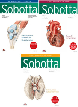 Atlas anatomii człowieka Sobotta. Angielskie mianownictwo. Tomy 1-3