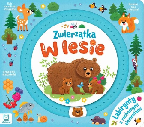 Zwierzątka w lesie. Labirynty z ruchomymi elemen.