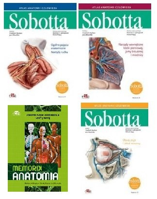 Atlas anatomii człowieka Sobotta. Łacińskie mianownictwo. Tomy 1-3 + Memorix Anatomia