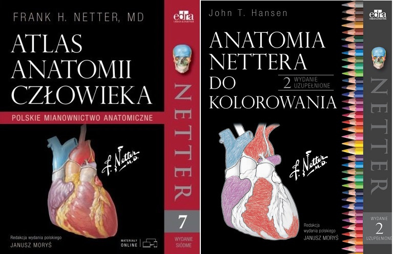 Netter Atlas anatomii człowieka. Polskie mianownictwo anatomiczne + Anatomia Nettera do kolorowania
