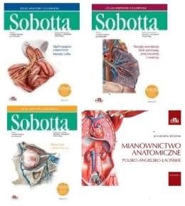 Atlas anatomii człowieka Sobotta. Łacińskie mianownictwo. Tomy 1-3 + Mianownictwo anatomiczne polsko-angielsko-łacińskie