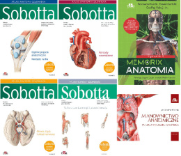 Atlas anatomii Sobotta Tomy 1-3 + Tablice anatomiczne Sobotta Łacińskie mian. + Memorix anatomia + Mianownictwo anatomiczne