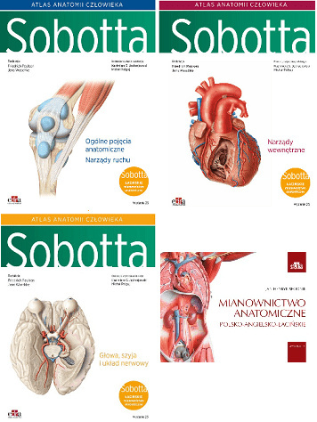 Atlas anatomii człowieka Sobotta. Łacińskie mianownictwo. Tomy 1-3 + Mianownictwo anatomiczne polsko-angielsko-łacińskie